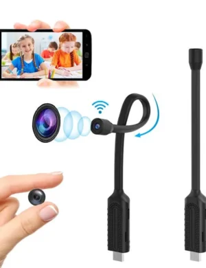 WiFi 1080p FHD Camera with Live View Audio Video Recording, Work with Power Only, Easy to use, App - V380 Pro.